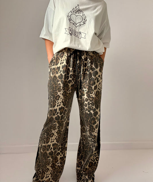 Leopard Racer pant- Black