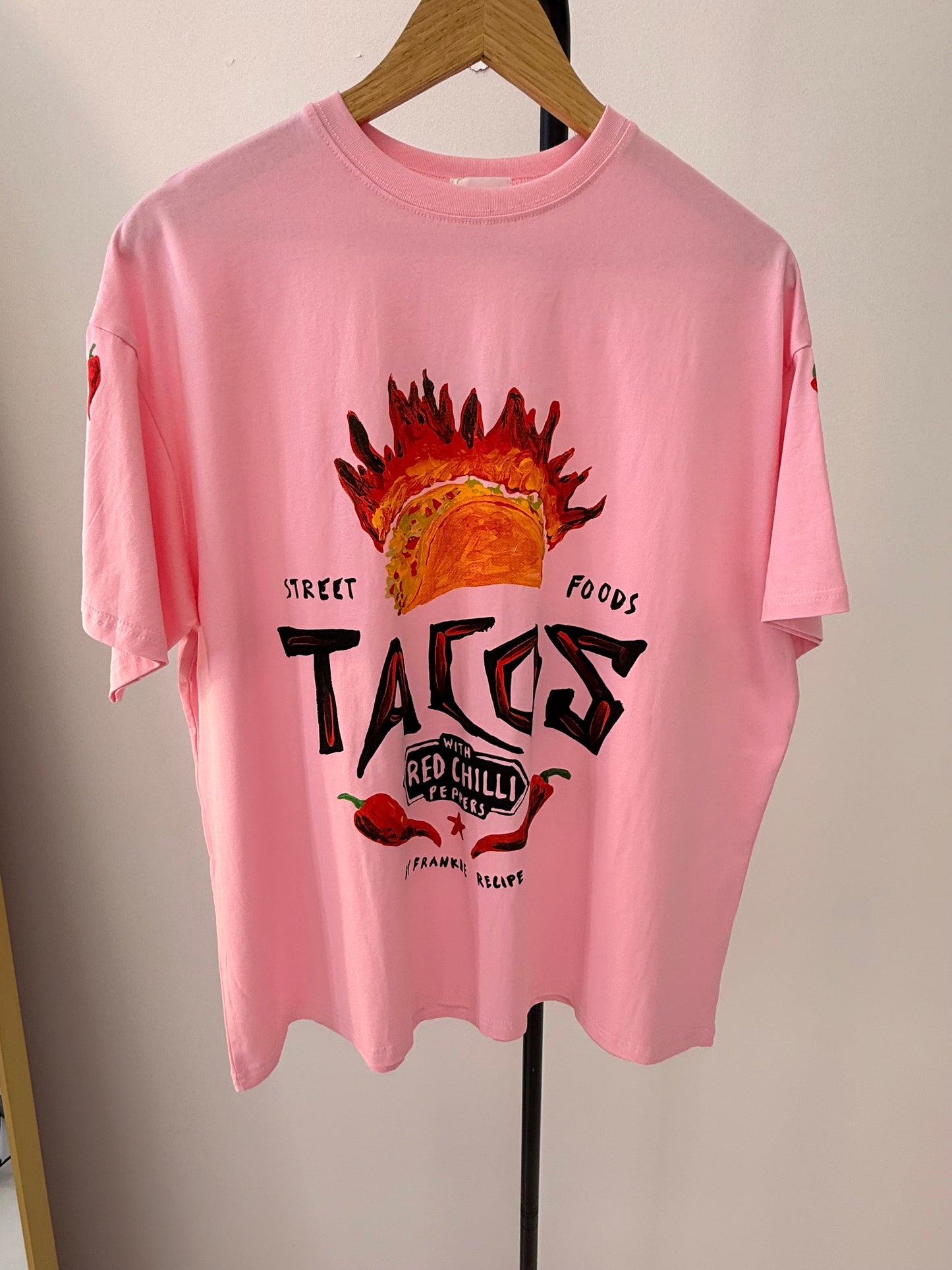 By Frankie/ Red Chilli Tacos Tee-Pink