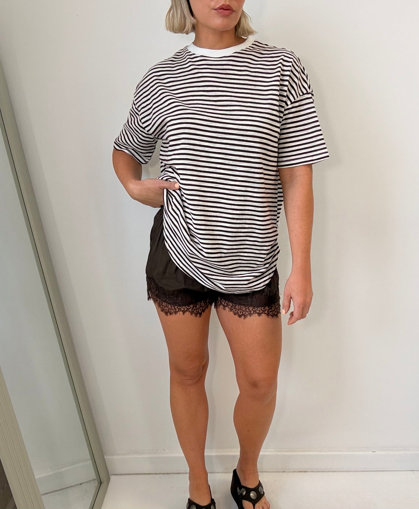 By Frankie /Ava Stripe Set-Mocha