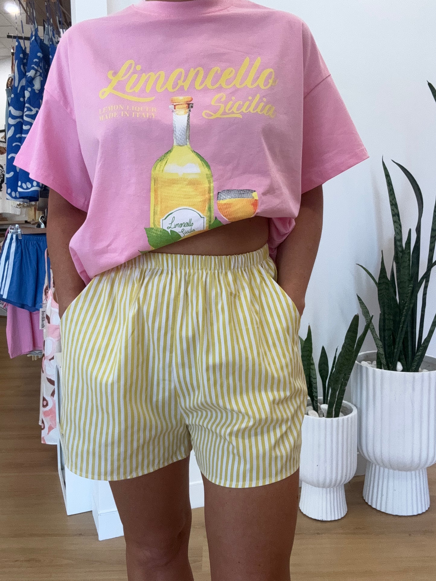 By Frankie- Bronte Short- lemon stripe