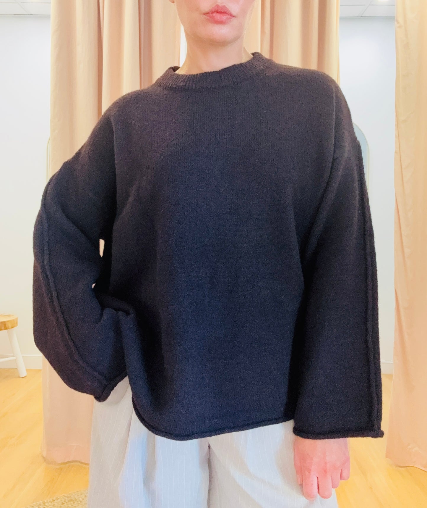 Quinn Oversized Knit- Chocolate