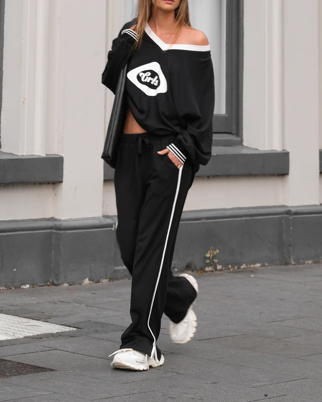 The GRLS Racer Pants - Black