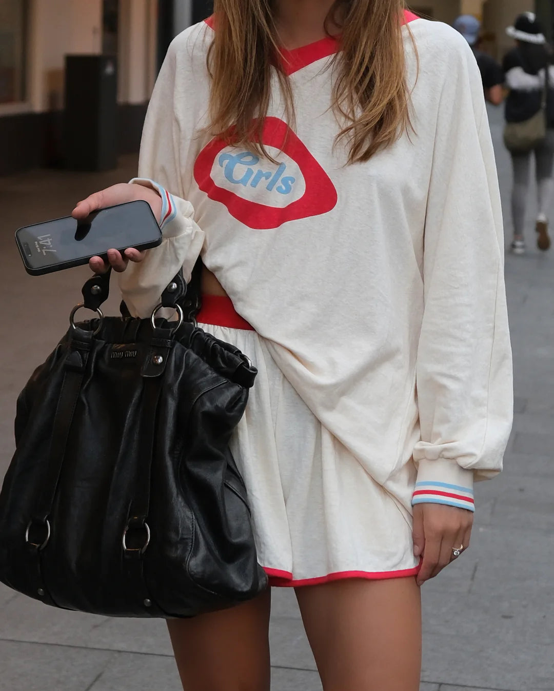 The GRLS Racer Shorts - Cream