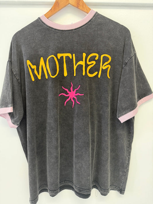 By Frankie/ Mother Sun Tee-Acid Wash