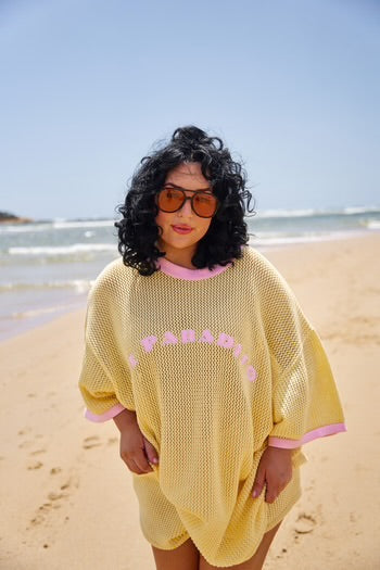 Hibiscus Hotel/ Paradiso Limoncello Knit tee