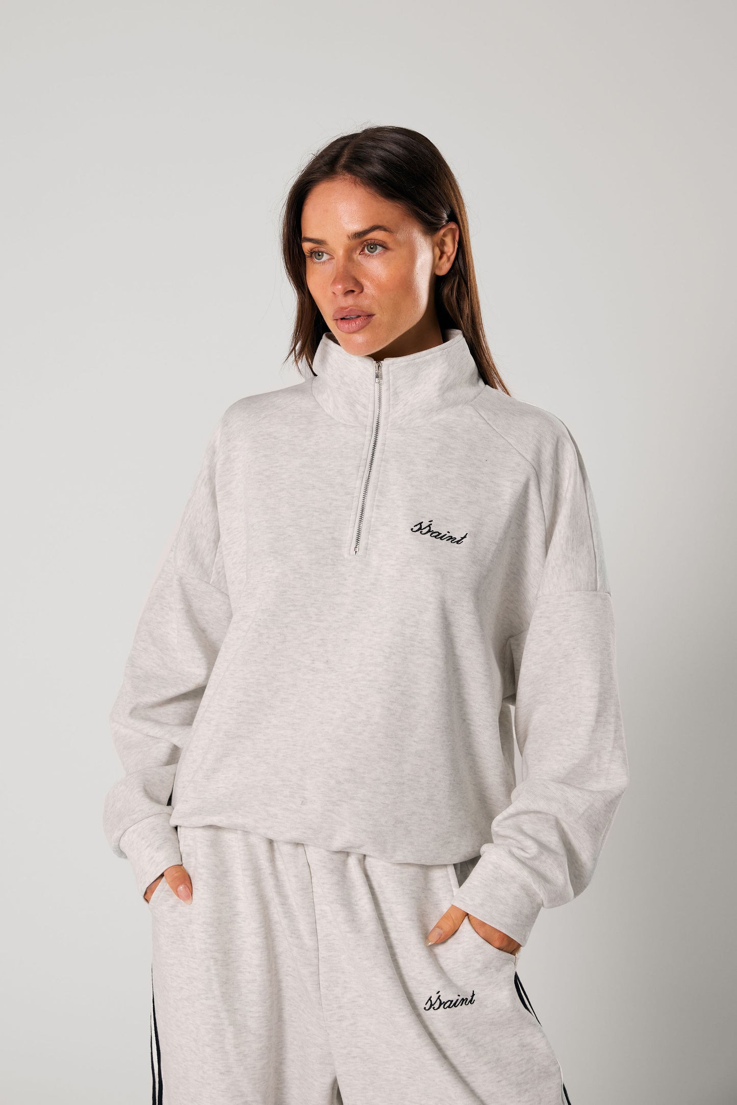 SŚAINT ZIP JUMPER-Grey