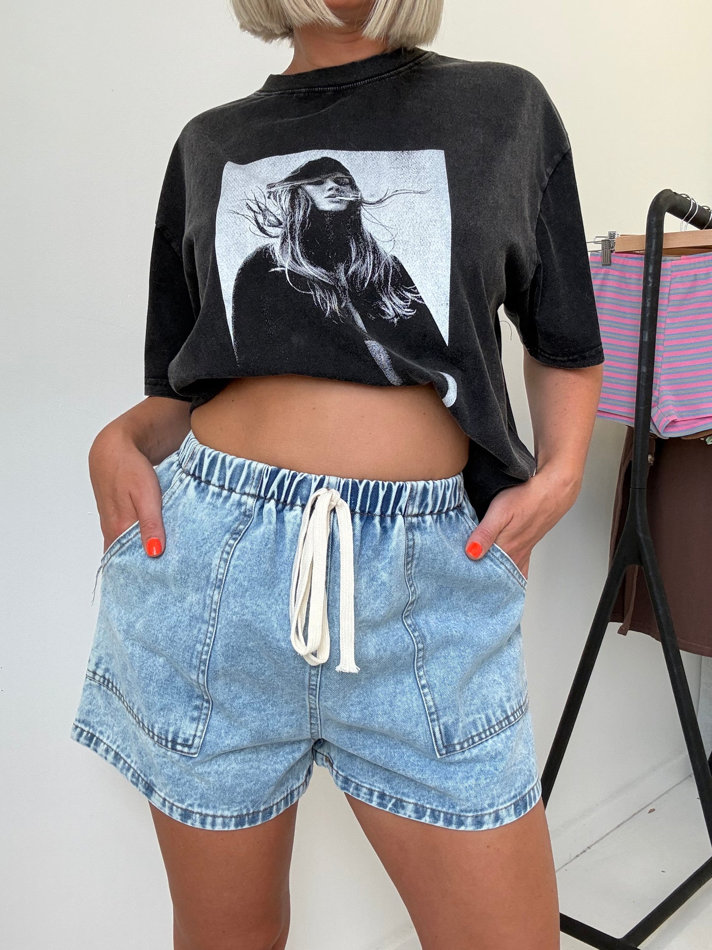 By Frankie/ Luna Denim Short- Light Wash