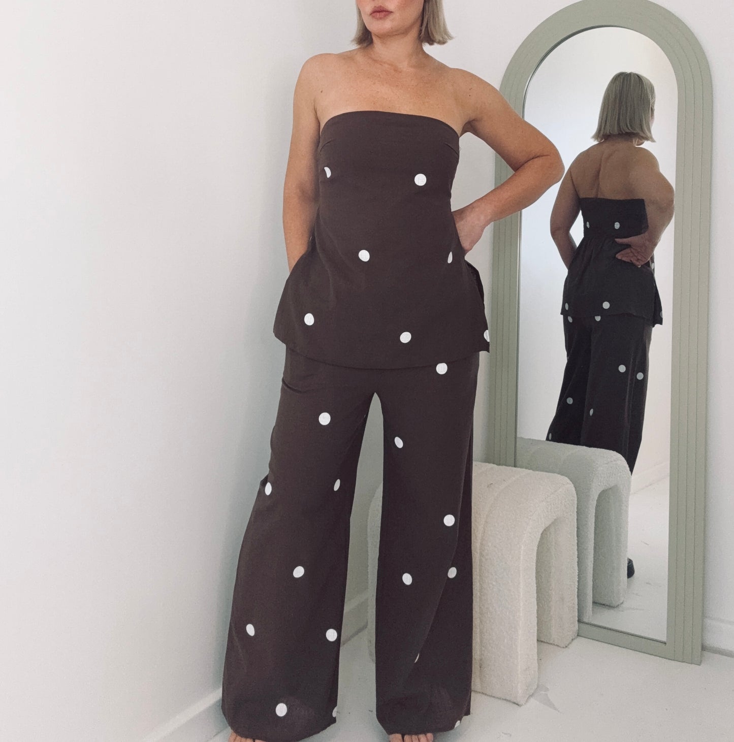 Sophia Pant Set/ Choc