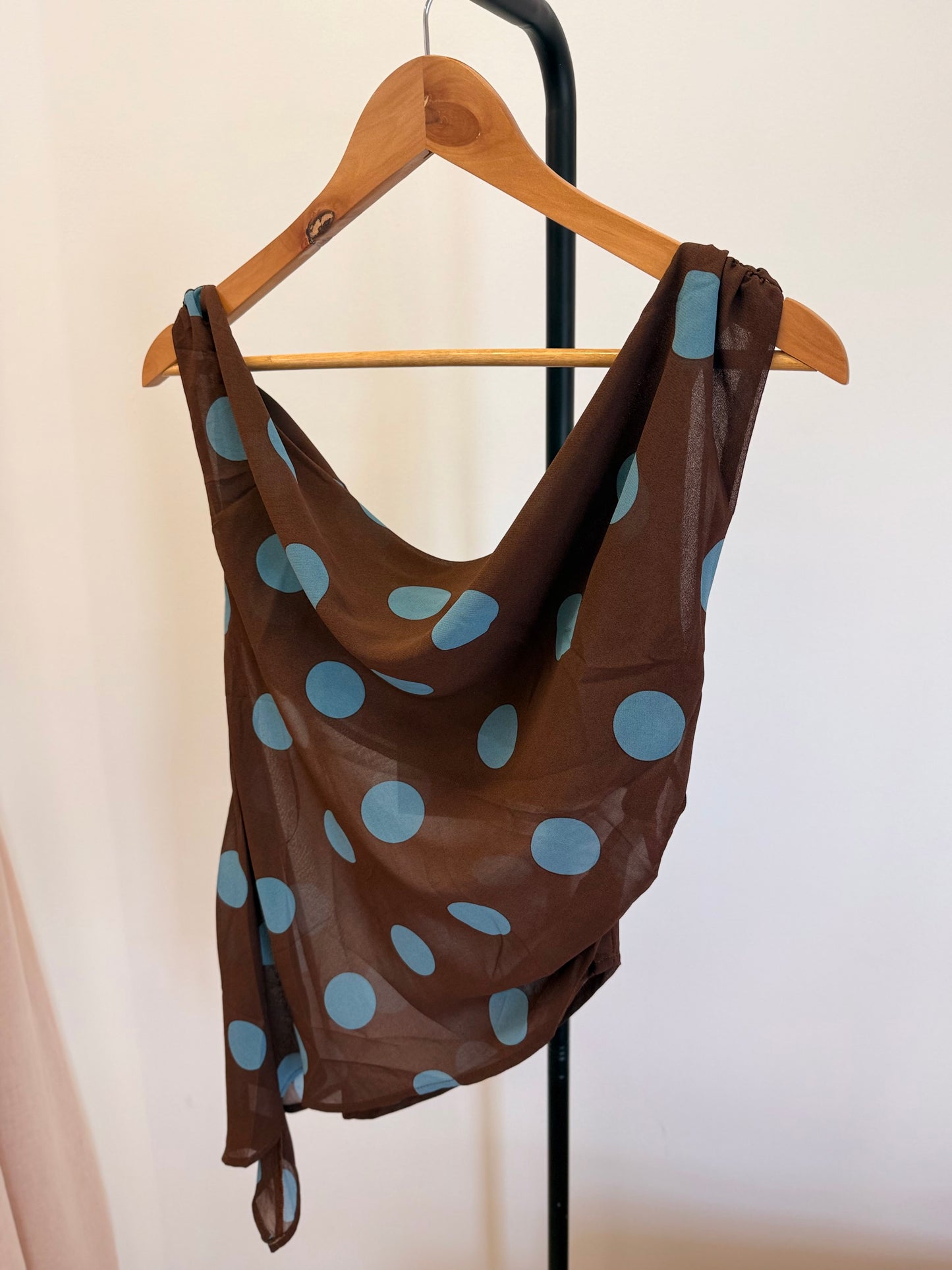 By Frankie/ Polka Dot Asymmetrical Top