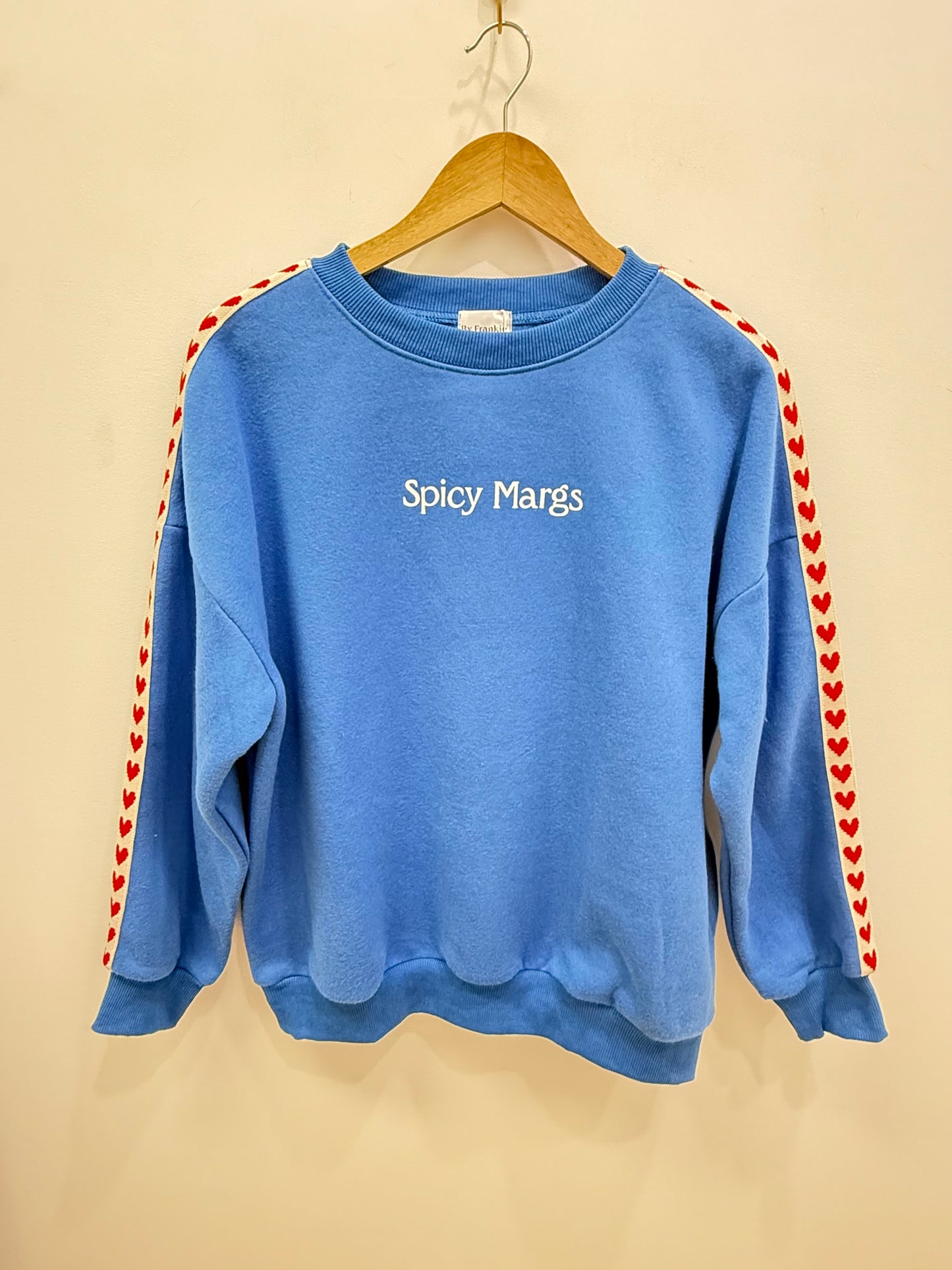 Spicy Marg Heart Jumper- Cobalt
