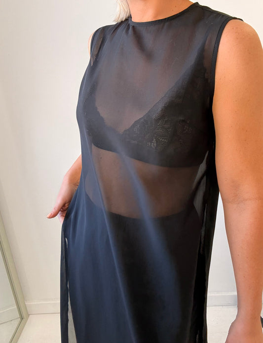 By Frankie / Maeve Sheer Pant Set- Black