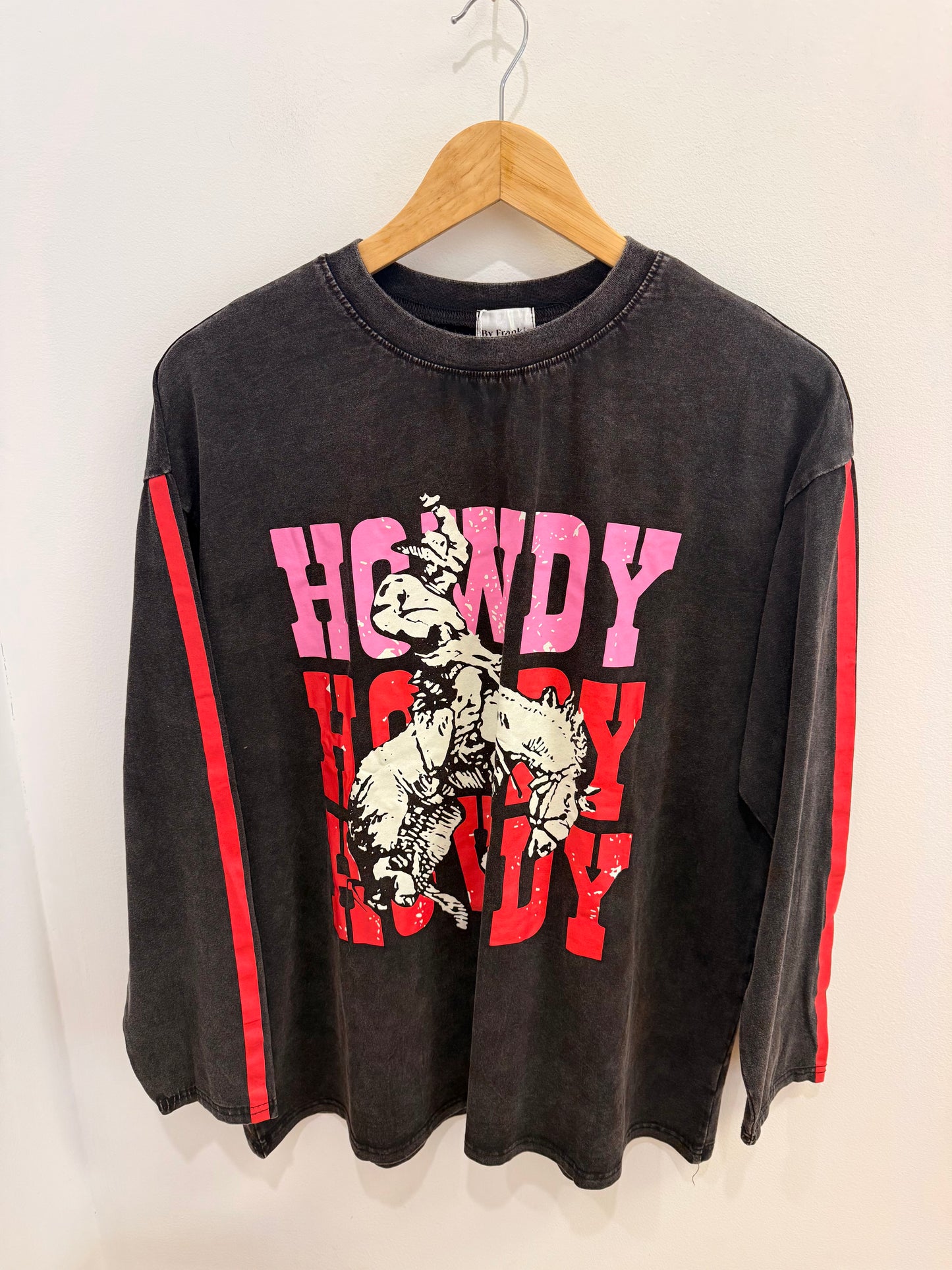 By Frankie / Howdy Long Sleeve- Acid Wash