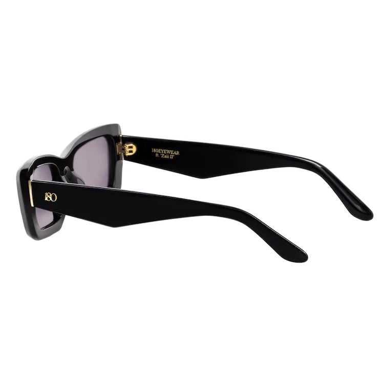 180EYEWEAR- 'ZAII II' FT. GLOSS BLACK W. BLACK LENS