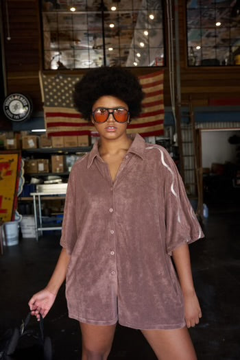 HIBISCUS HOTEL- Sundown Playsuit