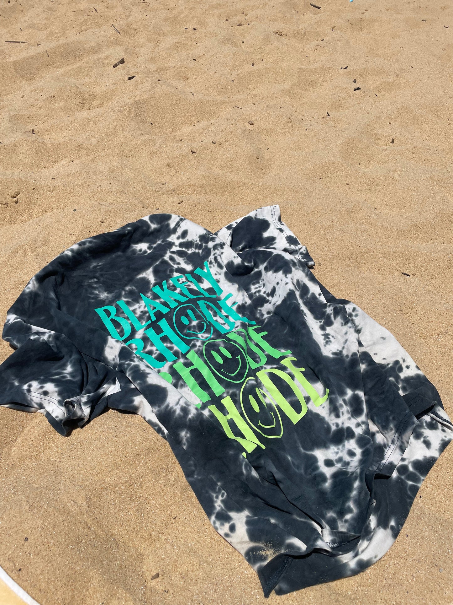 Blakely Rhode Multi Logo Tee Tie Dye Navy