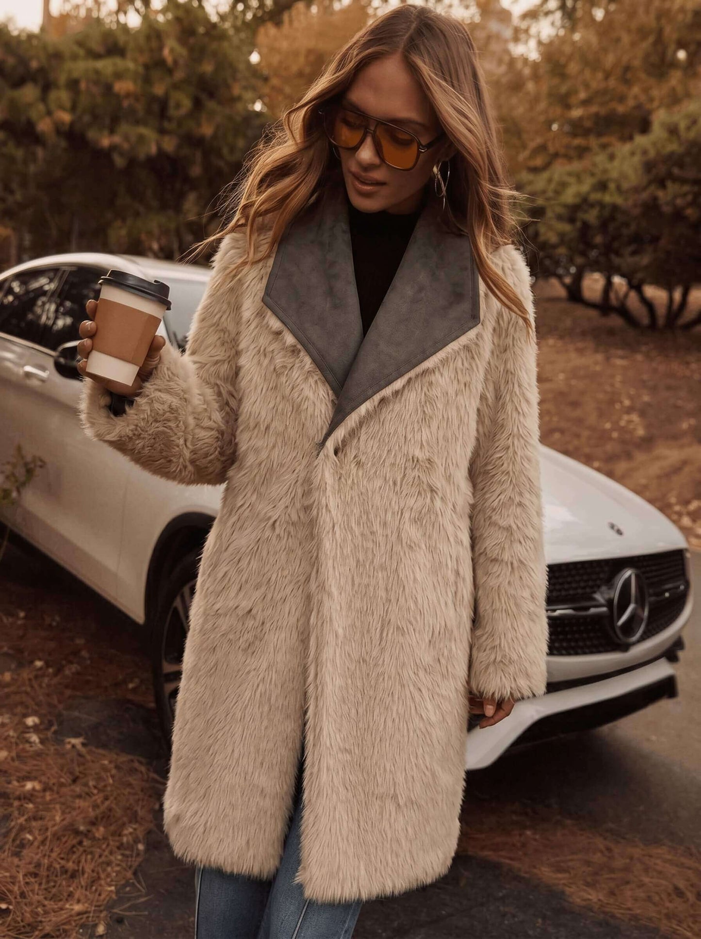 Sasha Reversible Suede Coat