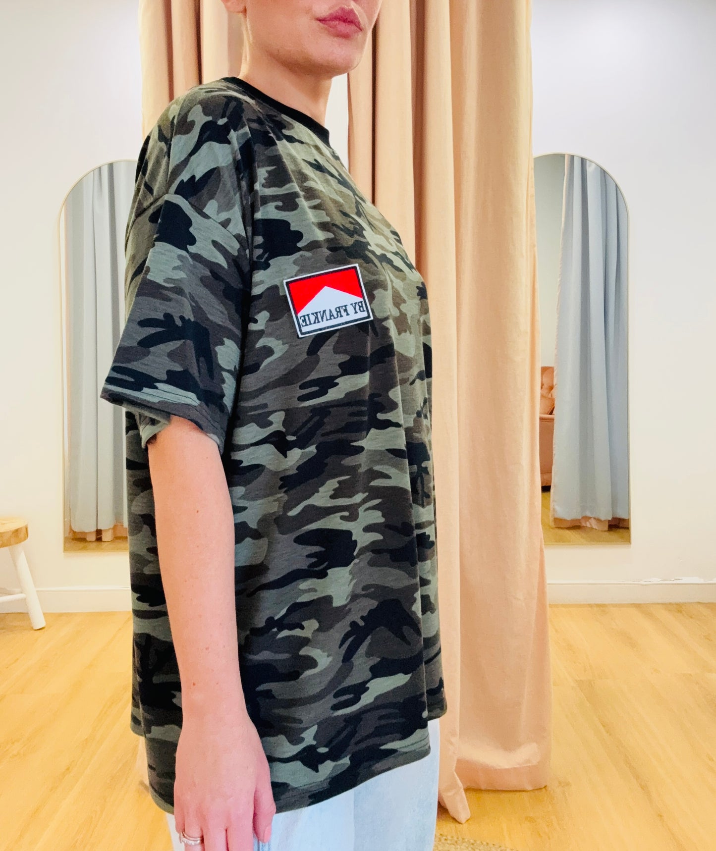 By Frankie- Camo Oversized Tee
