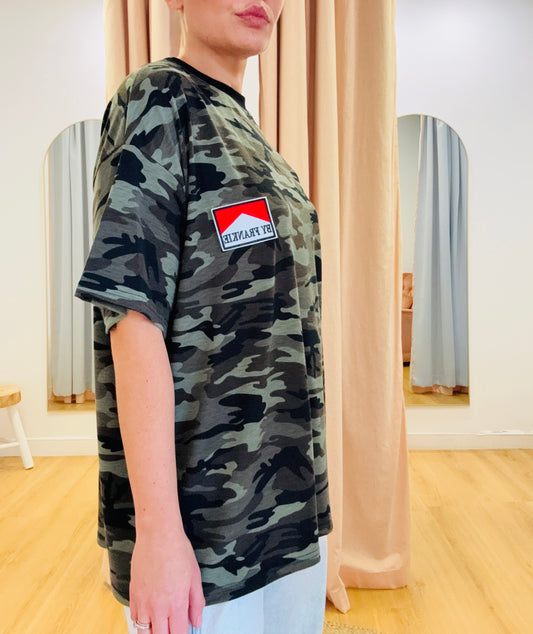 By Frankie- Camo Oversized Tee