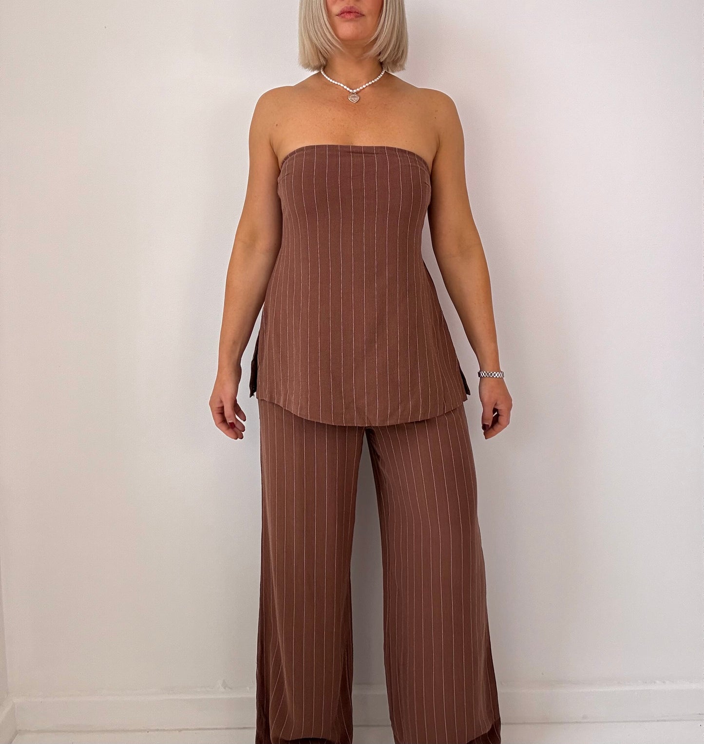 Hazel Pant Set- Chocolate
