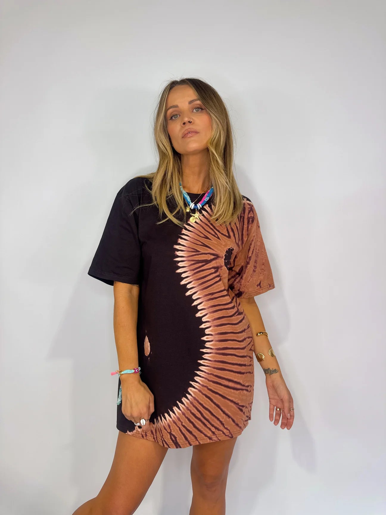 ONLY LOVERS LEFT- TEE DRESS ~ CHOCO YIN YANG