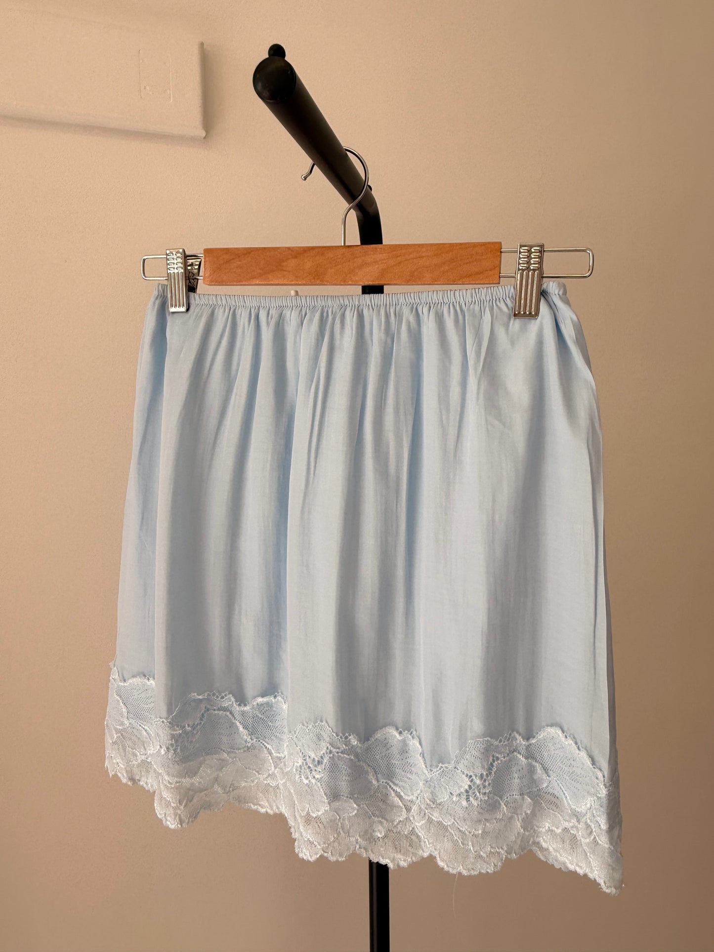 By Frankie/ Lace Skirt- Sky Blue