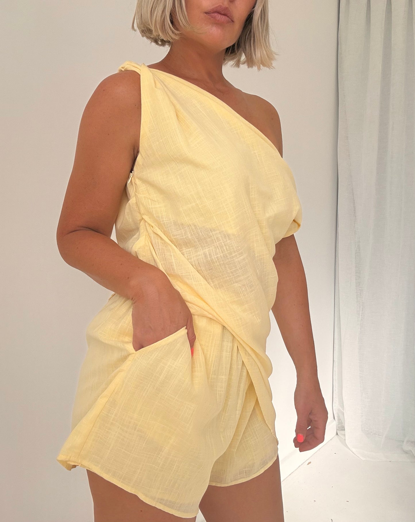 By Frankie/ Rome Short Set-Butter