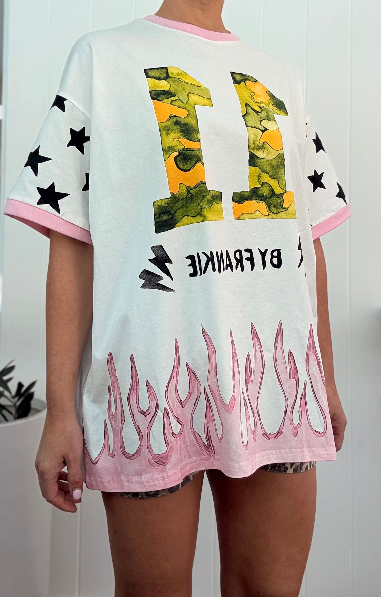 By Frankie/ 11 Flames Oversized Tee