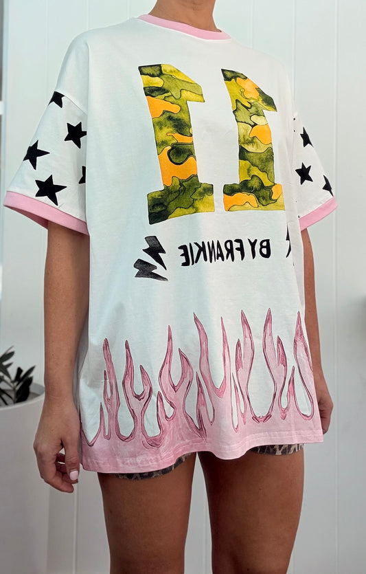 By Frankie/ 11 Flames Oversized Tee