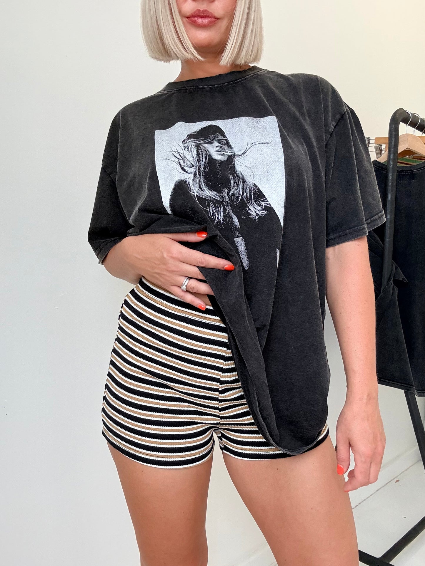 By Frankie/ Knit Short- Black/Mocha