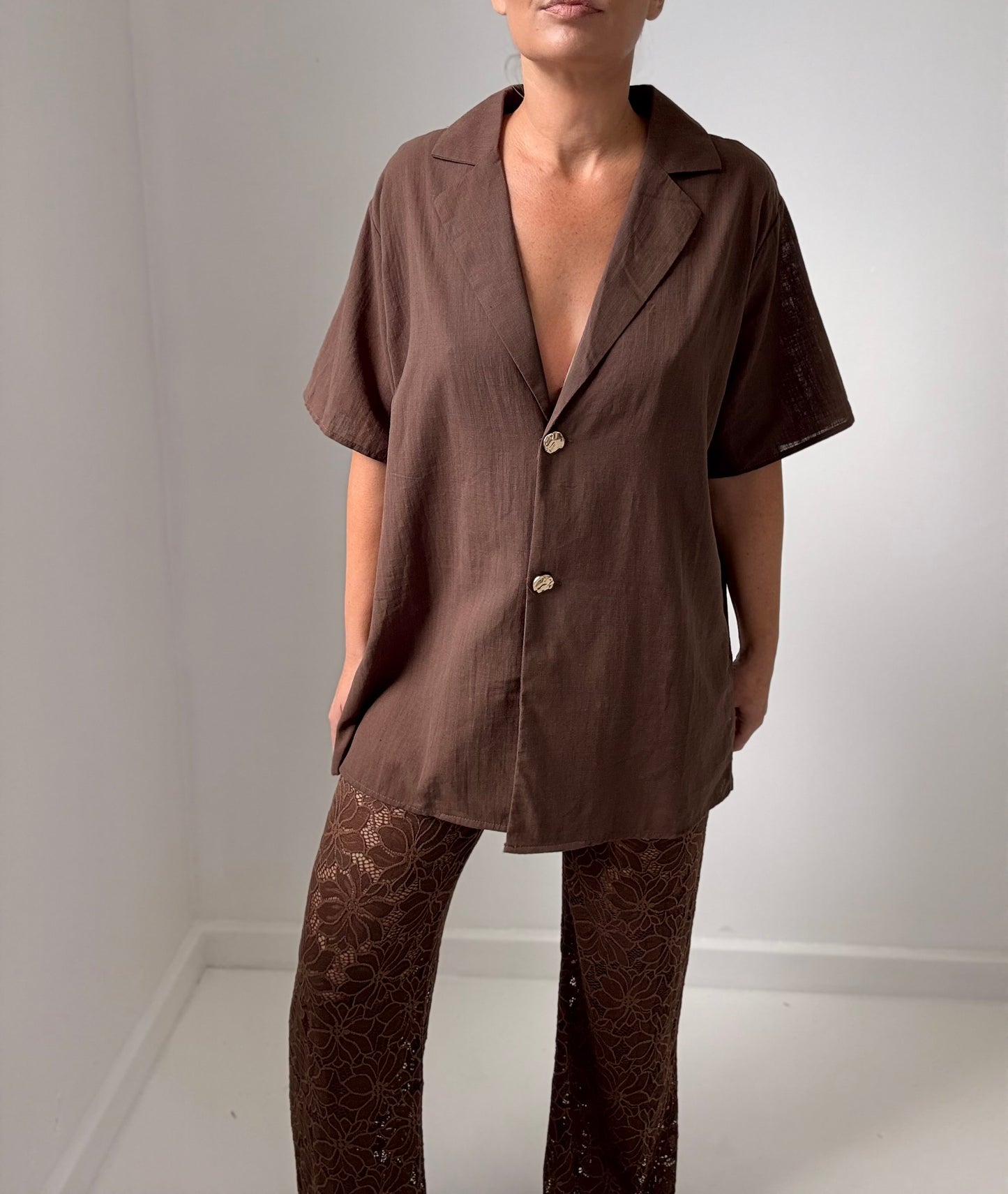 Lace Pant- Mocha