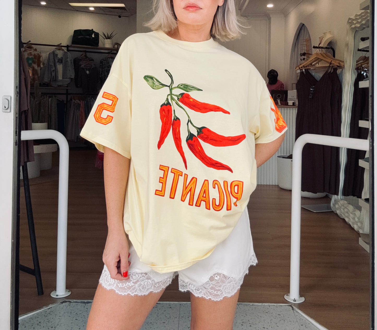 Sophia Lace Short- White