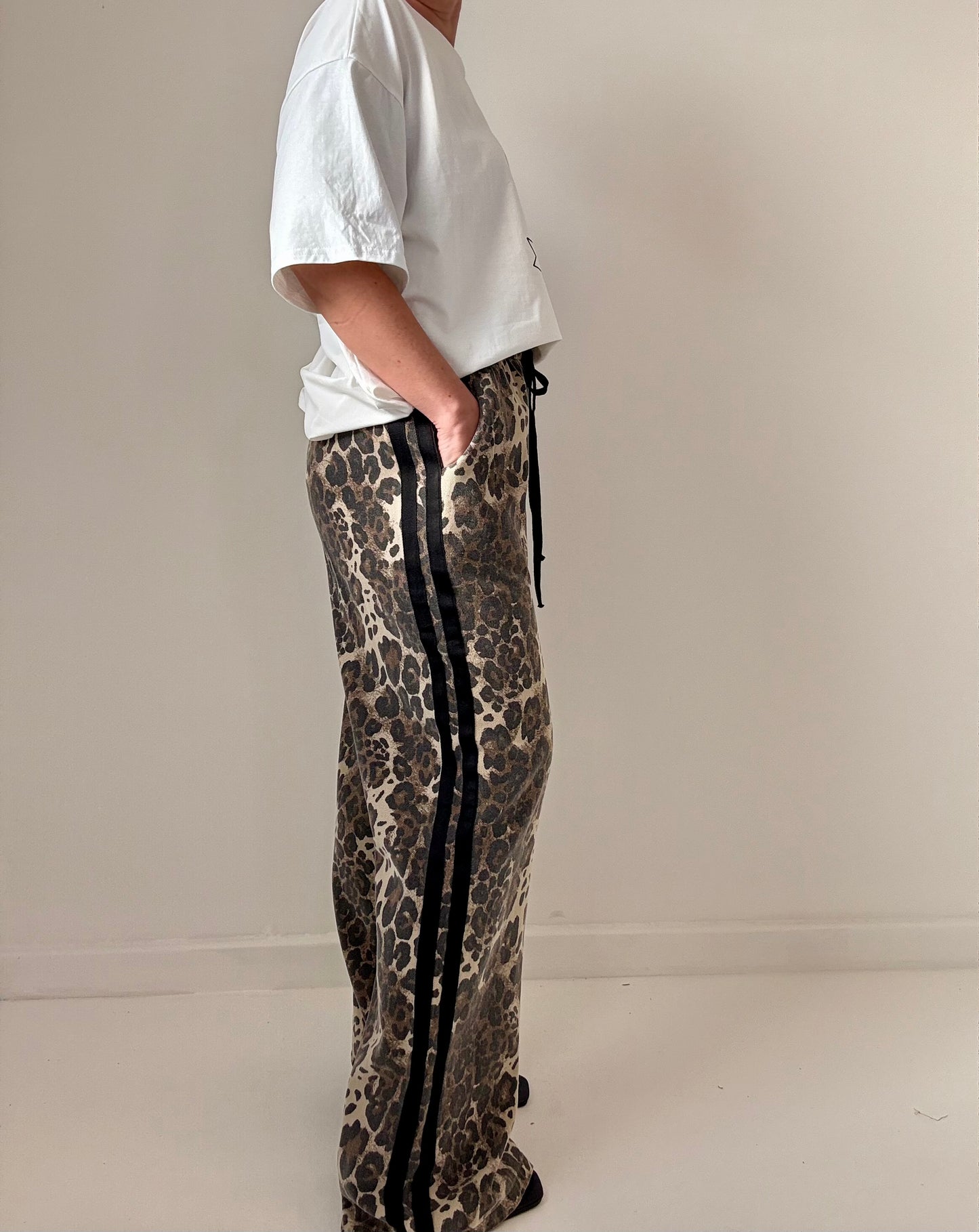 Leopard Racer pant- Black