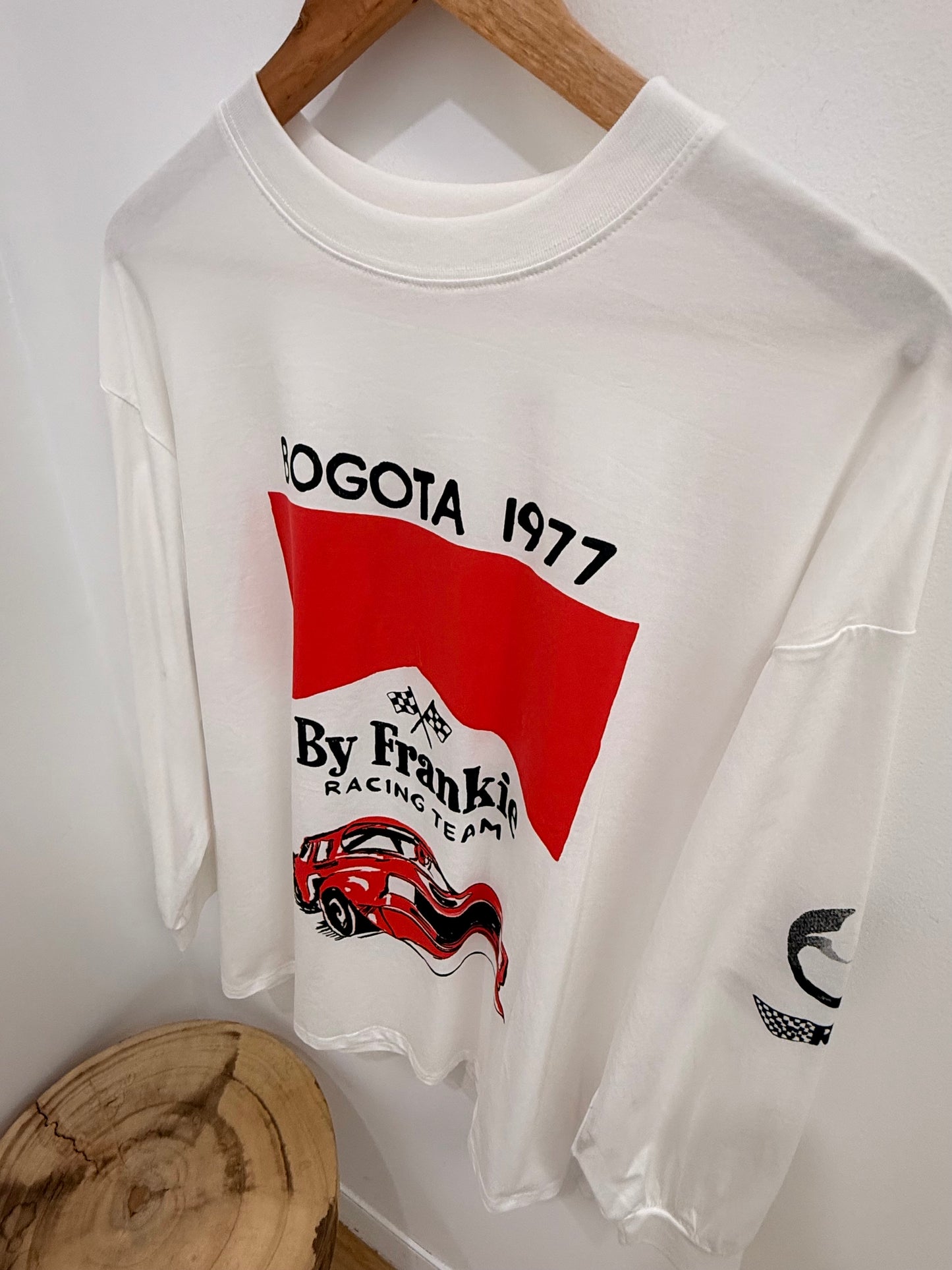 By Frankie/ Racing Team Long Sleeve- White
