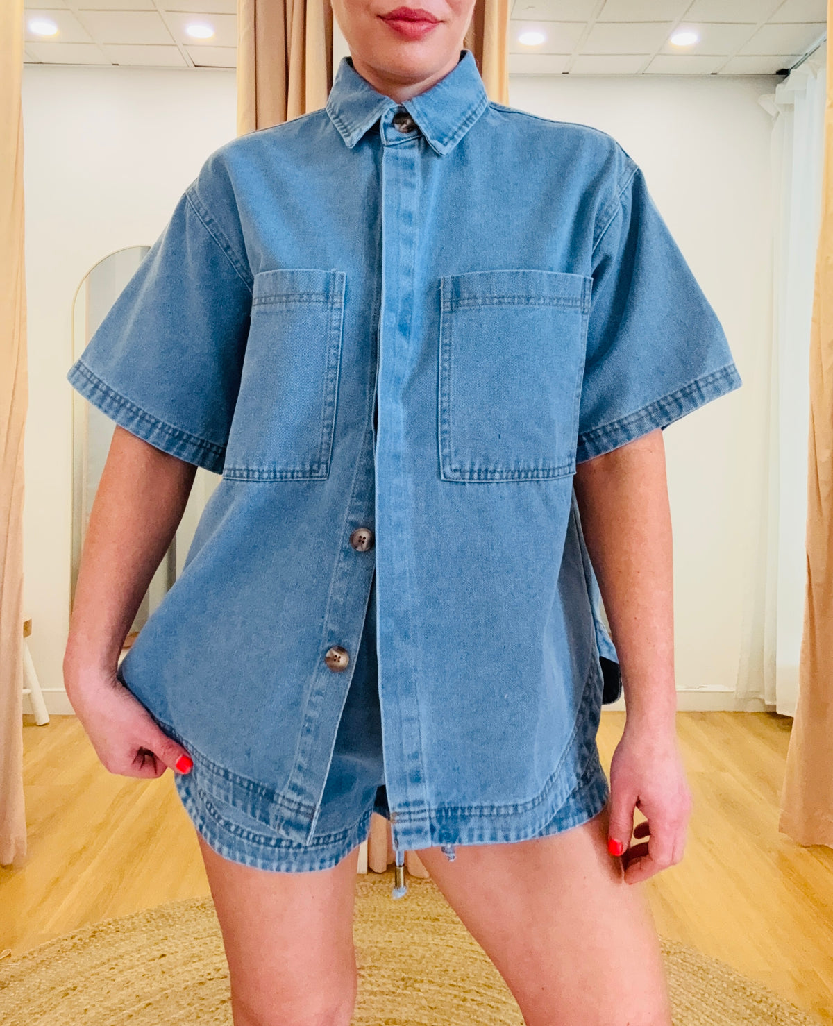 By Frankie/ Kai Denim Set - Blue Wash