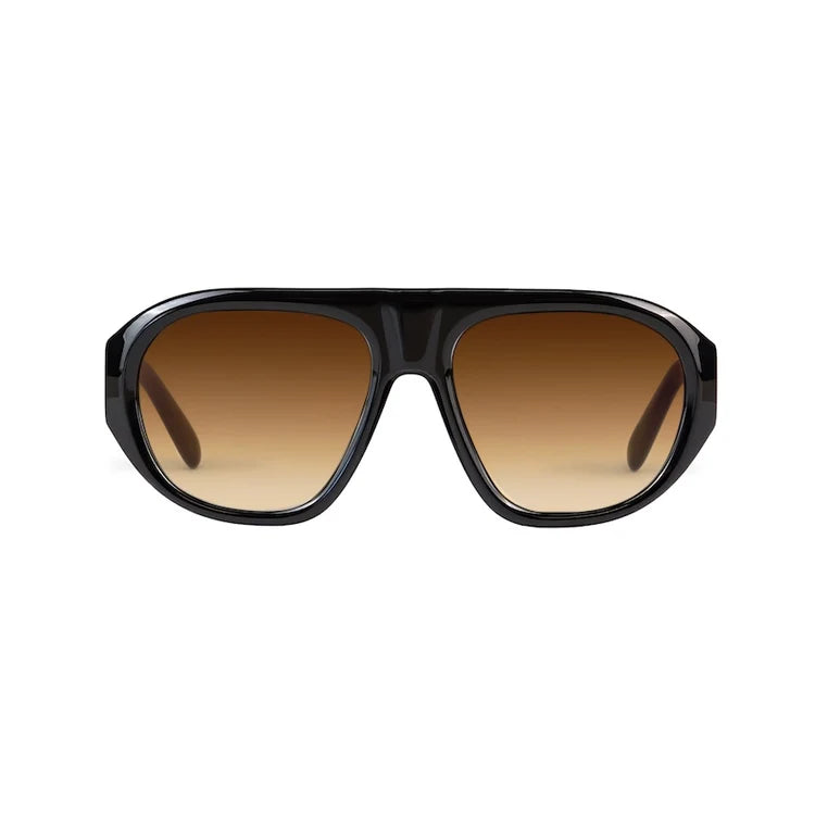 180 EYEWEAR- 'DUNE' FT. GLOSS BLACK W. BROWN GRADIENT LENS