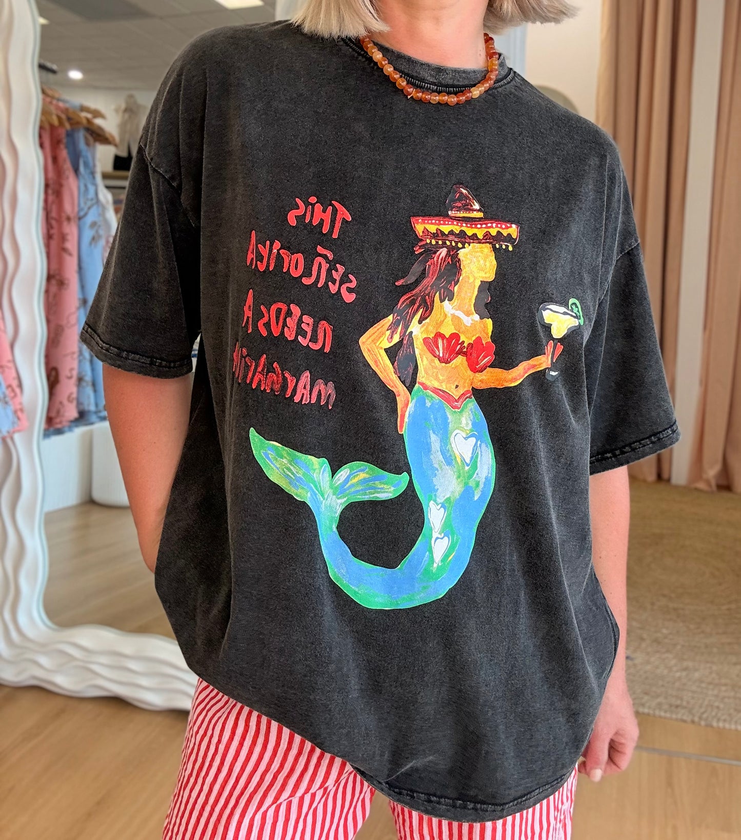 By Frankie/ Señorita Margarita Tee- Acid Wash