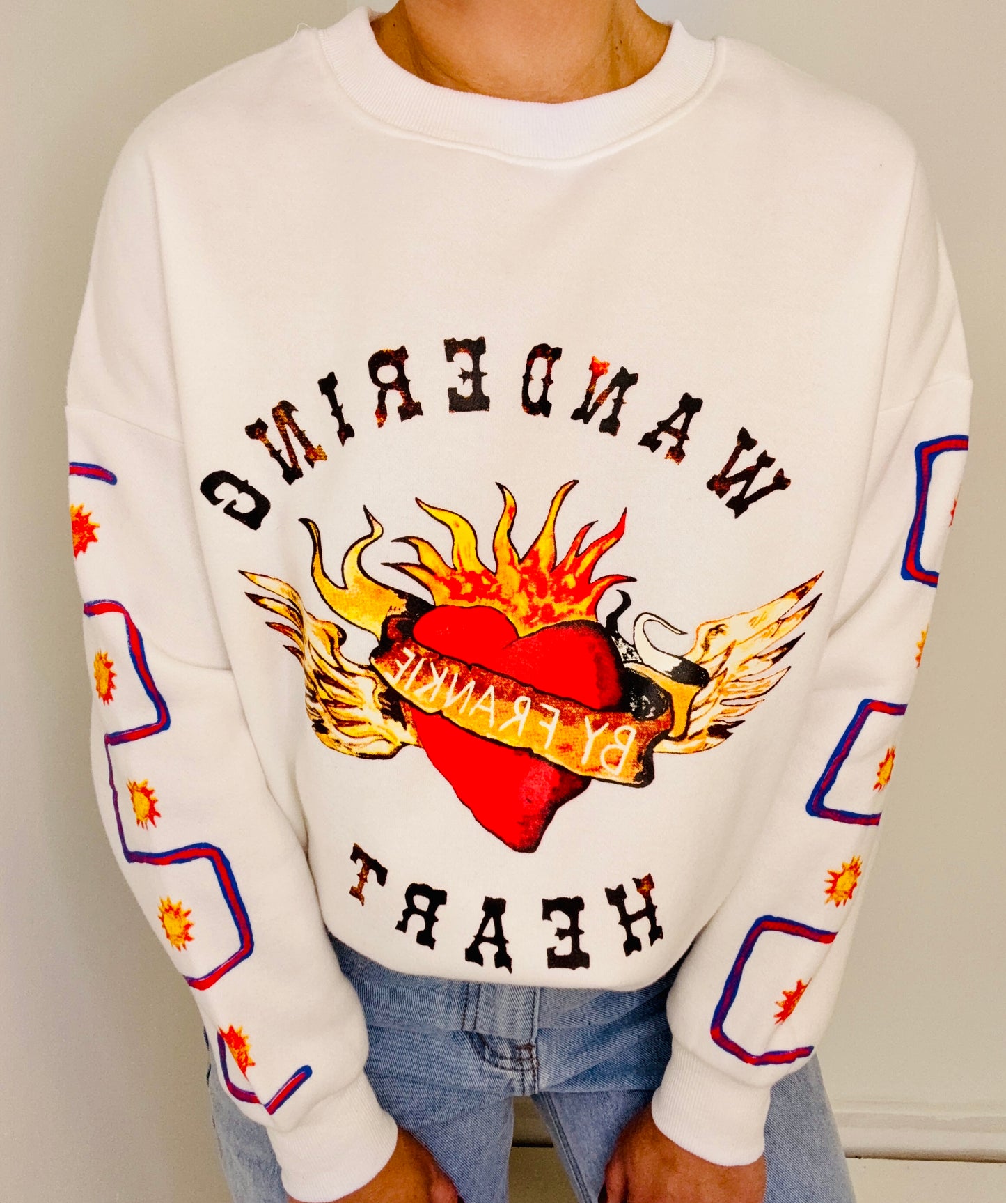 Wandering Heart Jumper- White