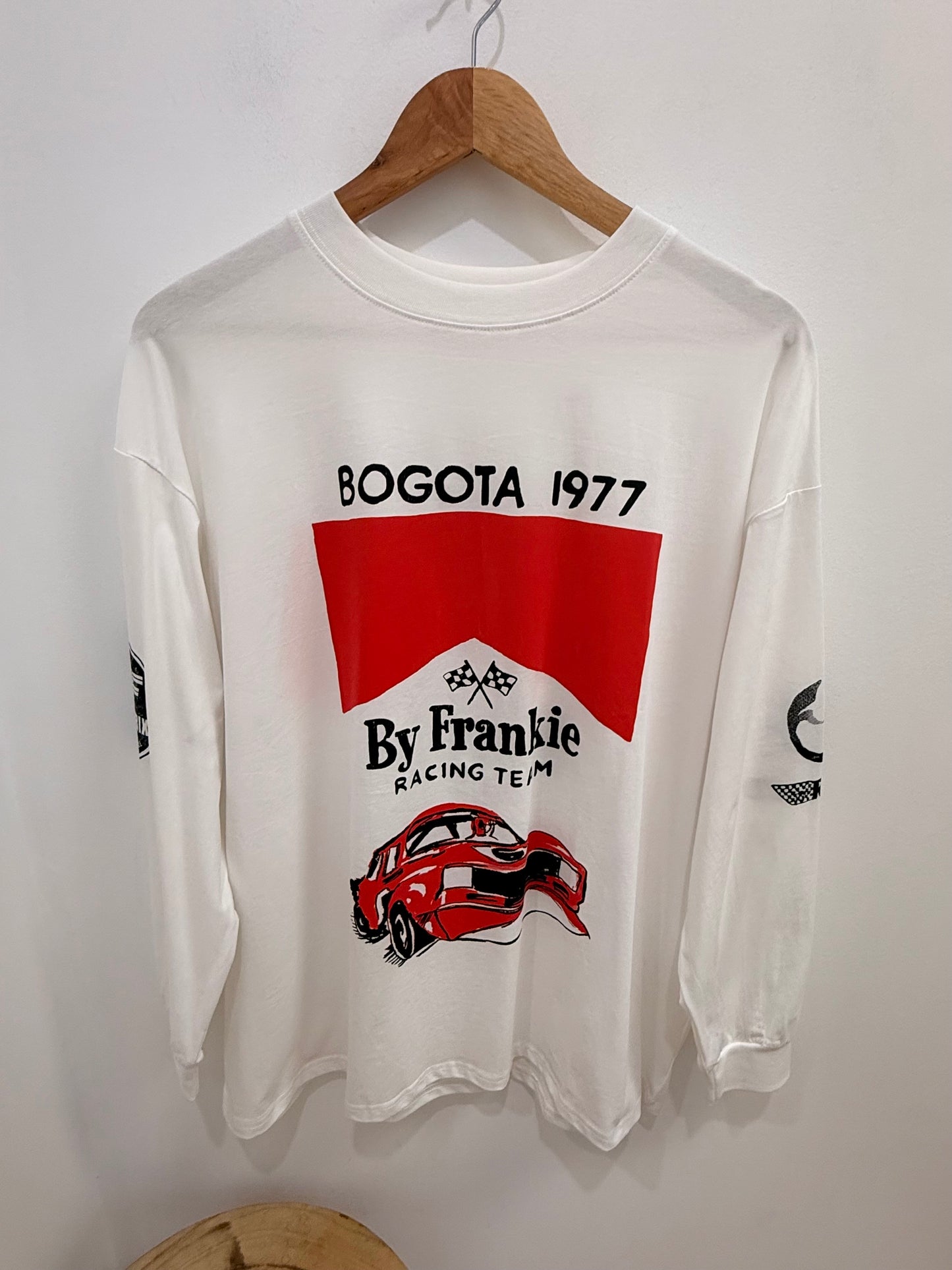 By Frankie/ Racing Team Long Sleeve- White