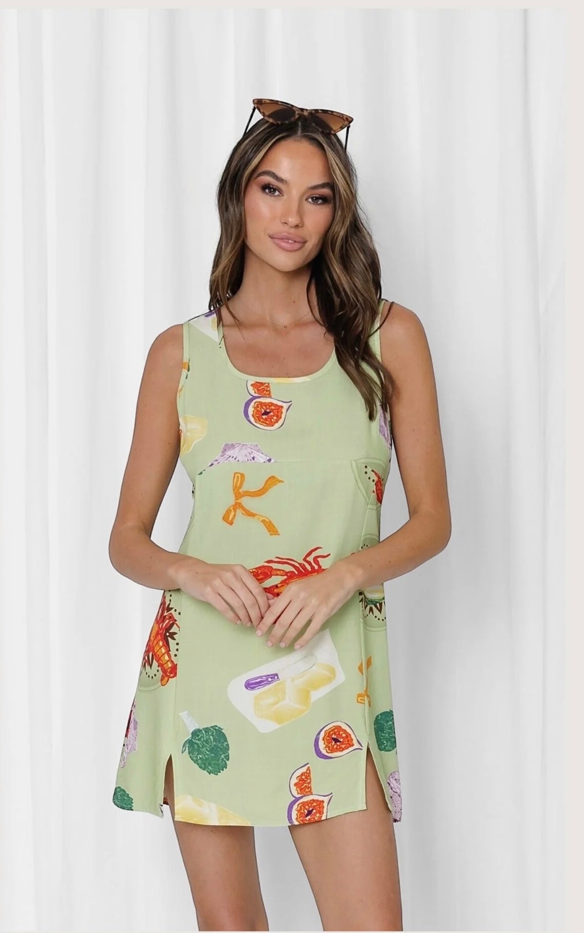 SAN Lucia Dress- Lime