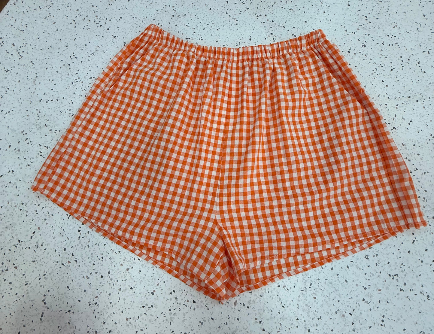 By Frankie/ Brontë Short- Apricot Gingham