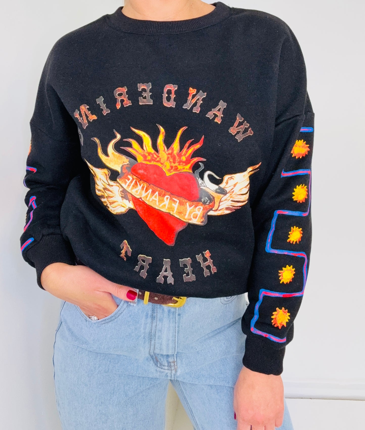 Wandering Heart Jumper- Black