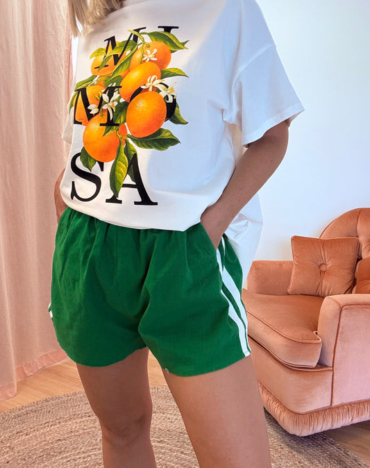 By Frankie / Racer short - Green