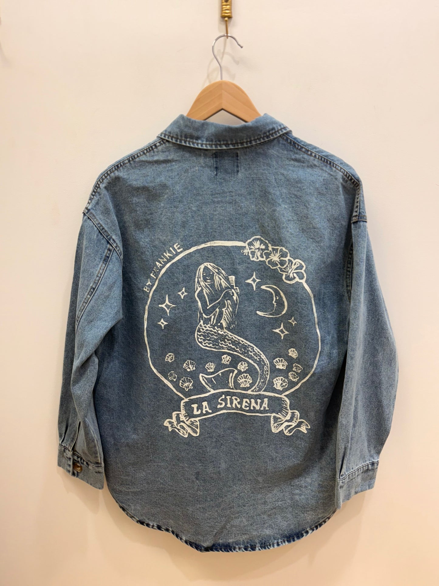 La Sirena Shacket- Light Denim