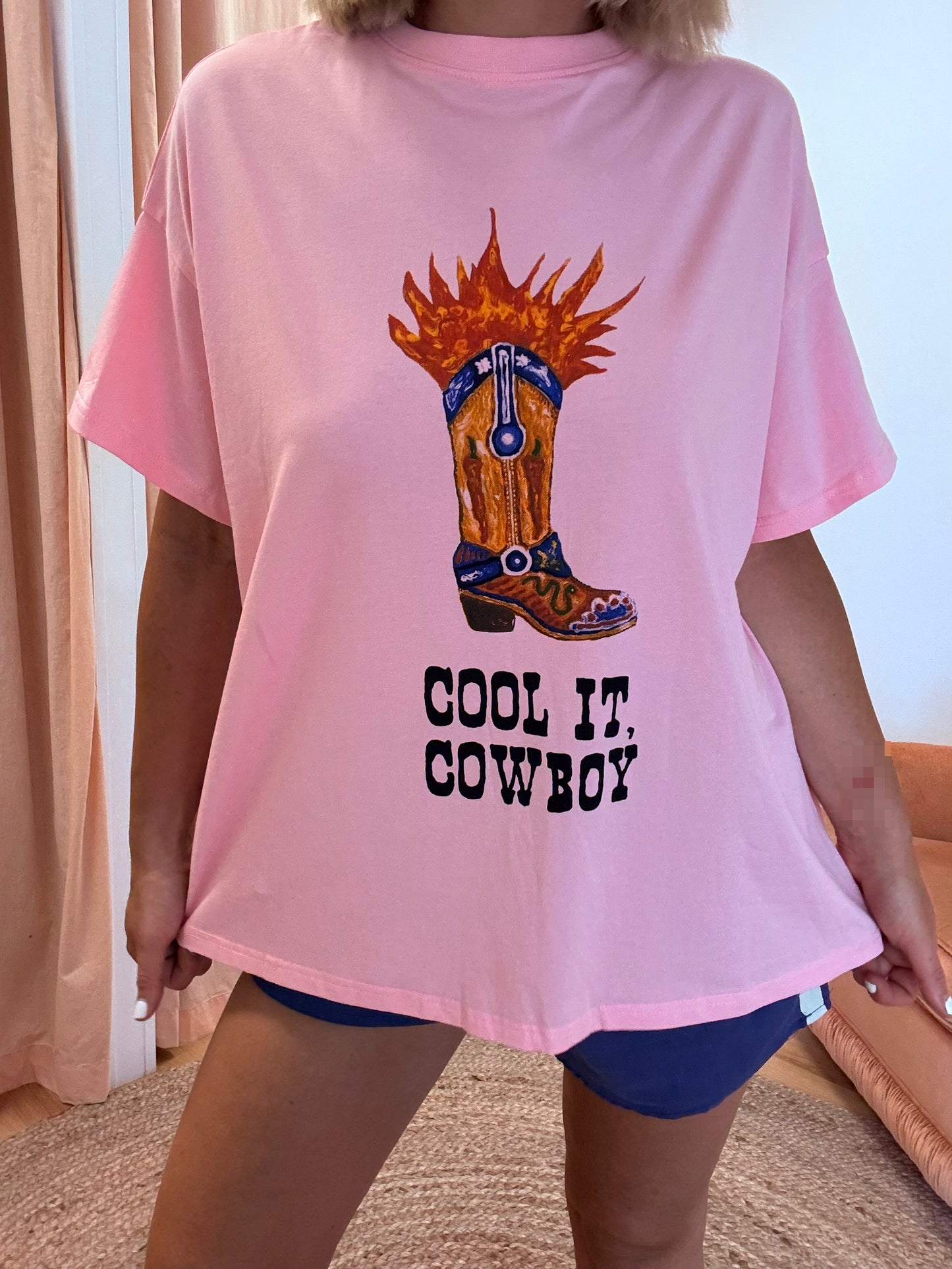 By Frankie / Cowboy Tee-Pink