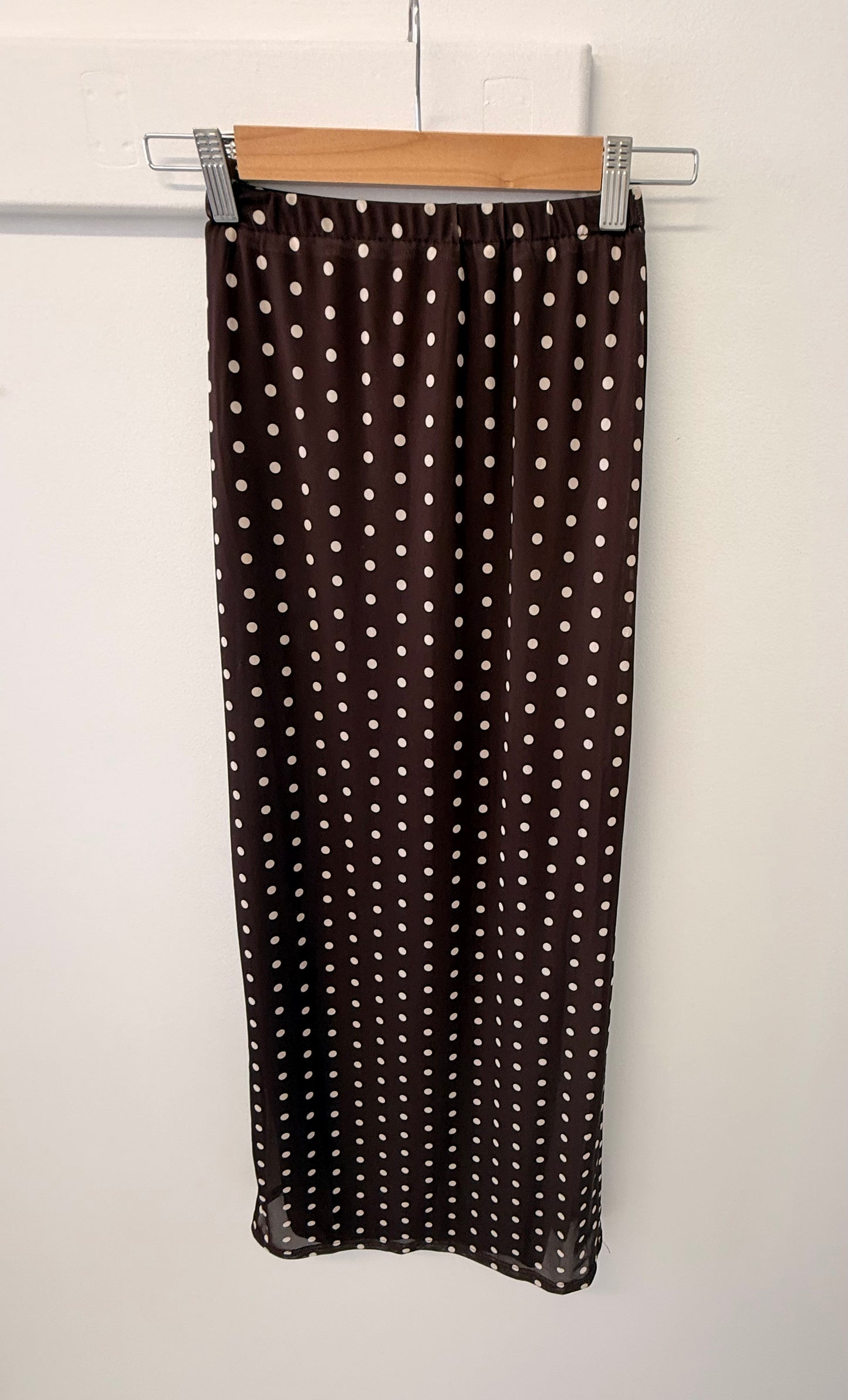 Lillie Maxi Skirt-Polka/Chocolate