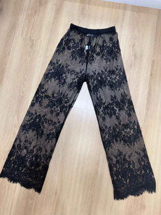 Luna Lace Pant- Black