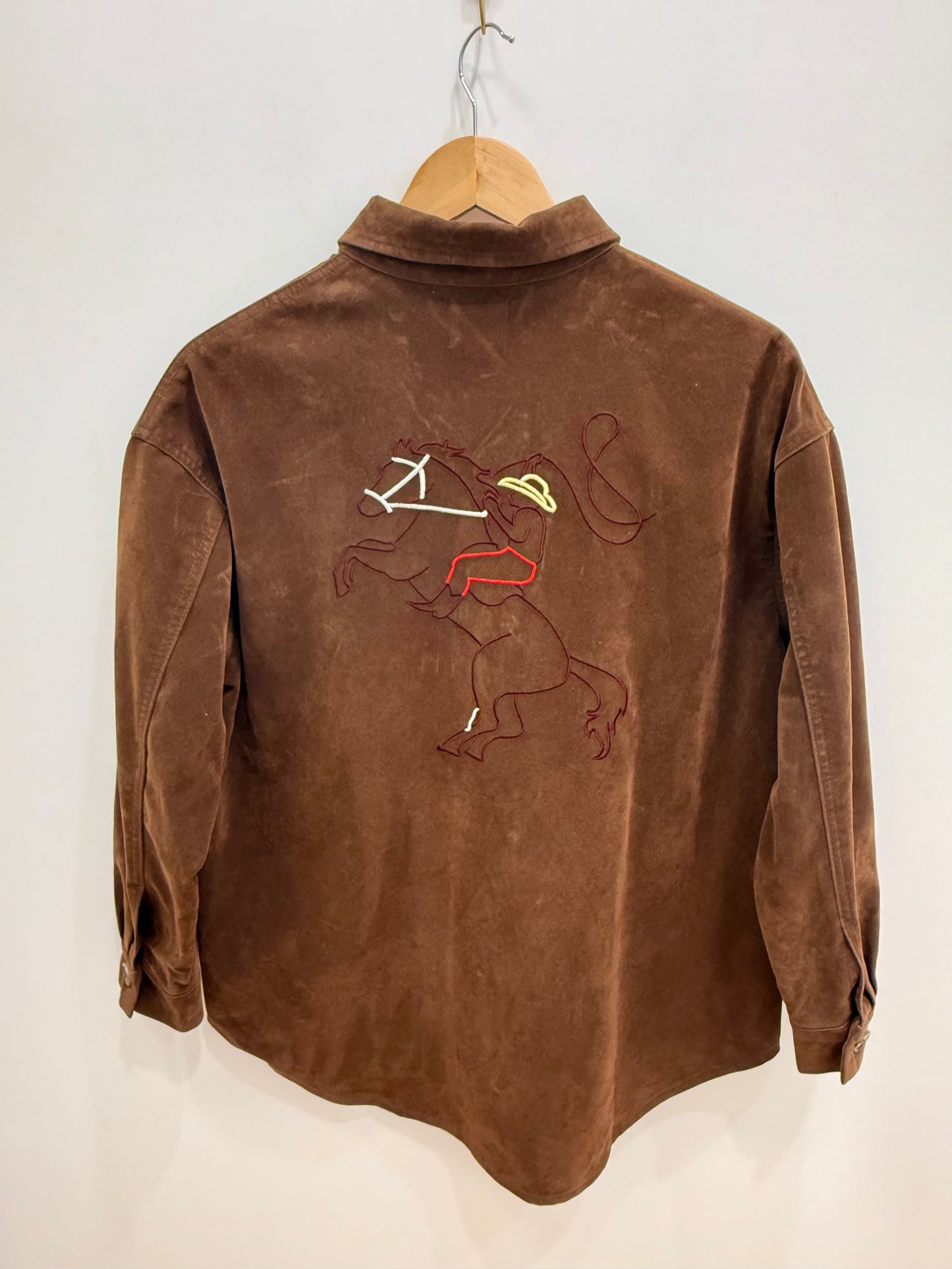 Cowboy suede Shacket- Choc