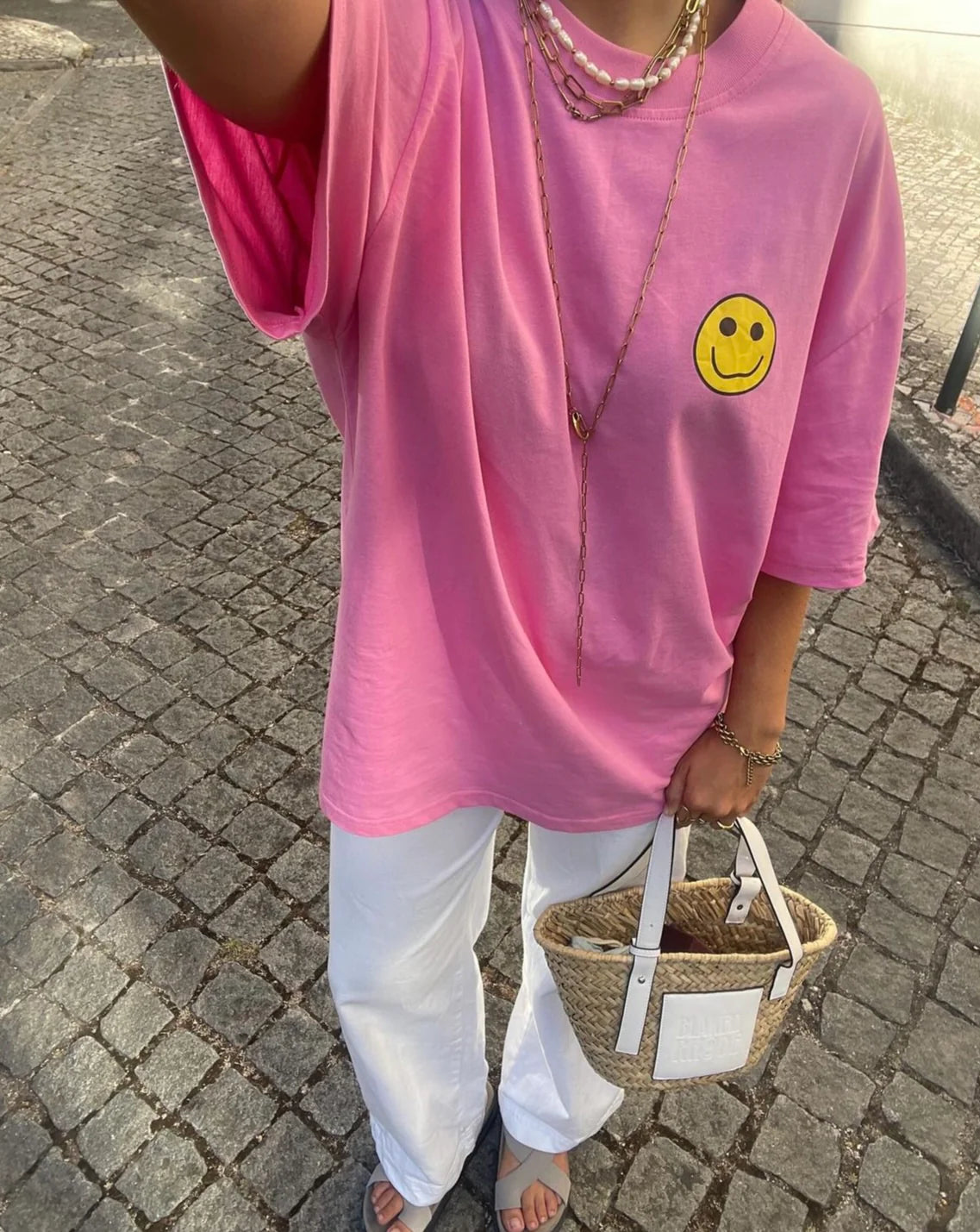 Blakely Rhode Multi Logo Tee Pink