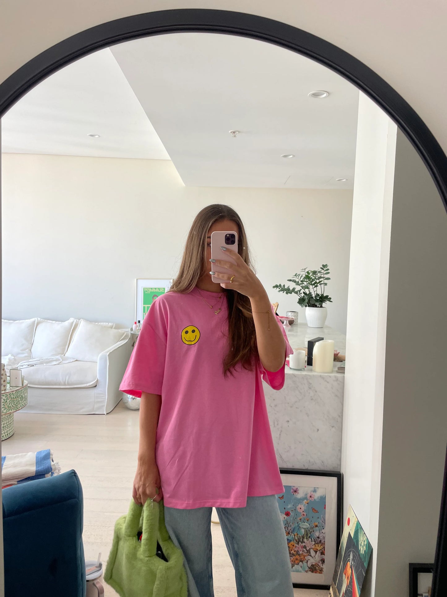 Blakely Rhode Multi Logo Tee Pink