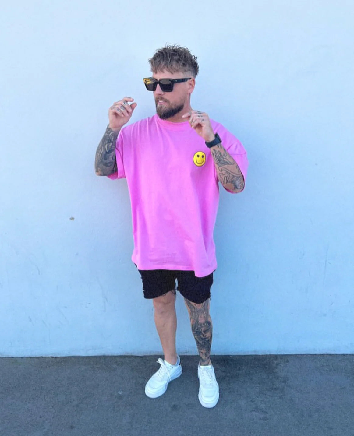 Blakely Rhode Multi Logo Tee Pink
